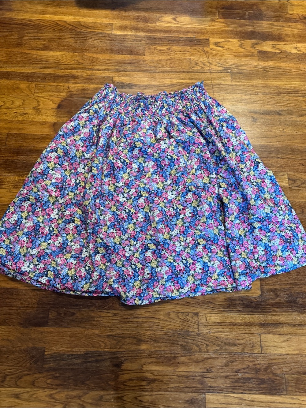 Old Navy Floral Maxi Skirt in Pink, Blue, Yellow